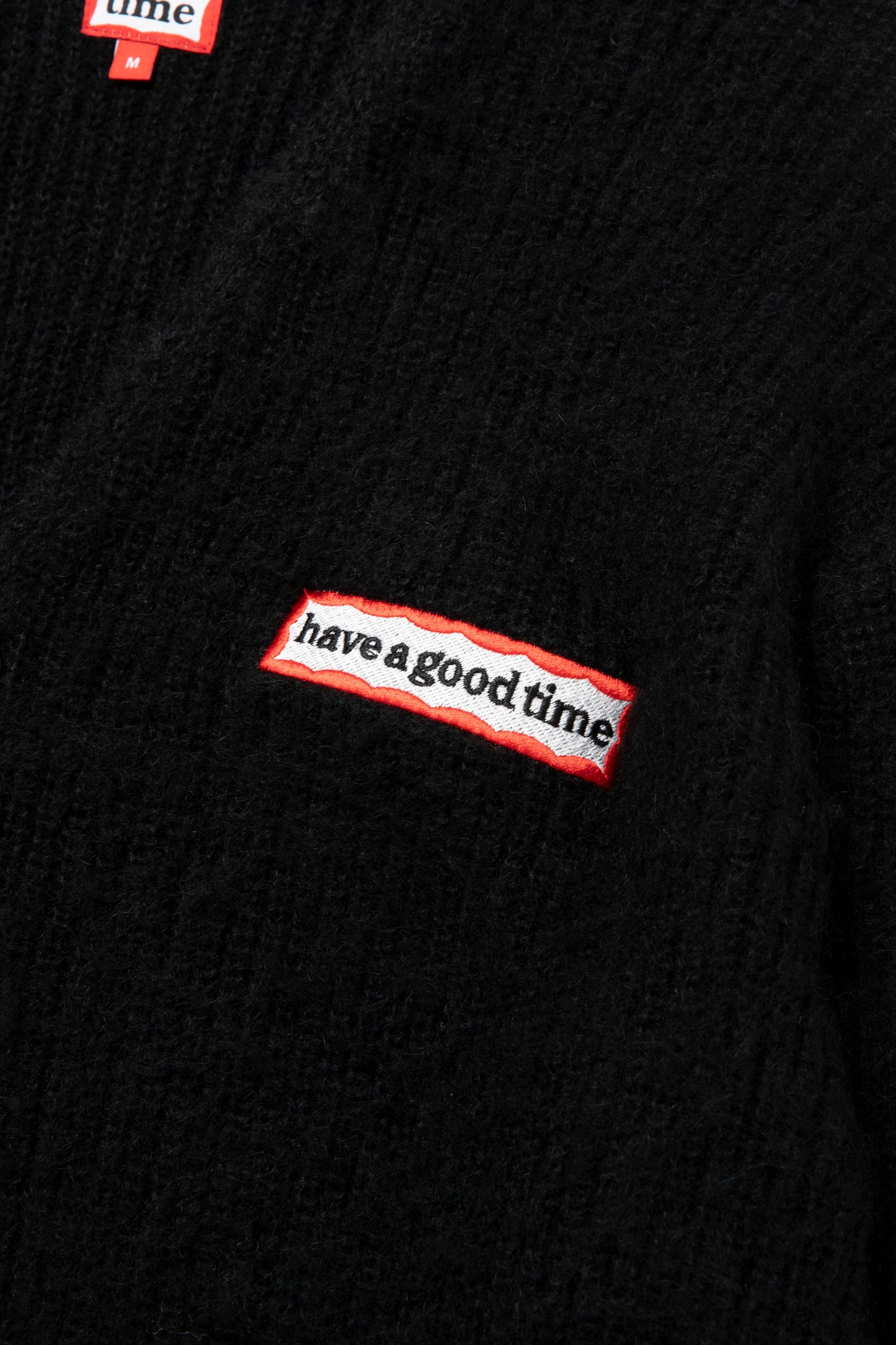 SIDE FRAME CARDIGAN BLACK