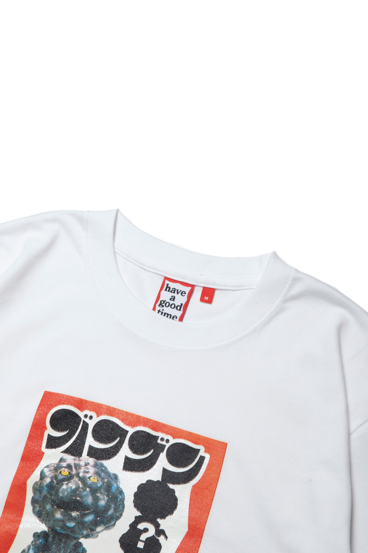 have a good time x バクゲン FRAME S/S TEE WHITE