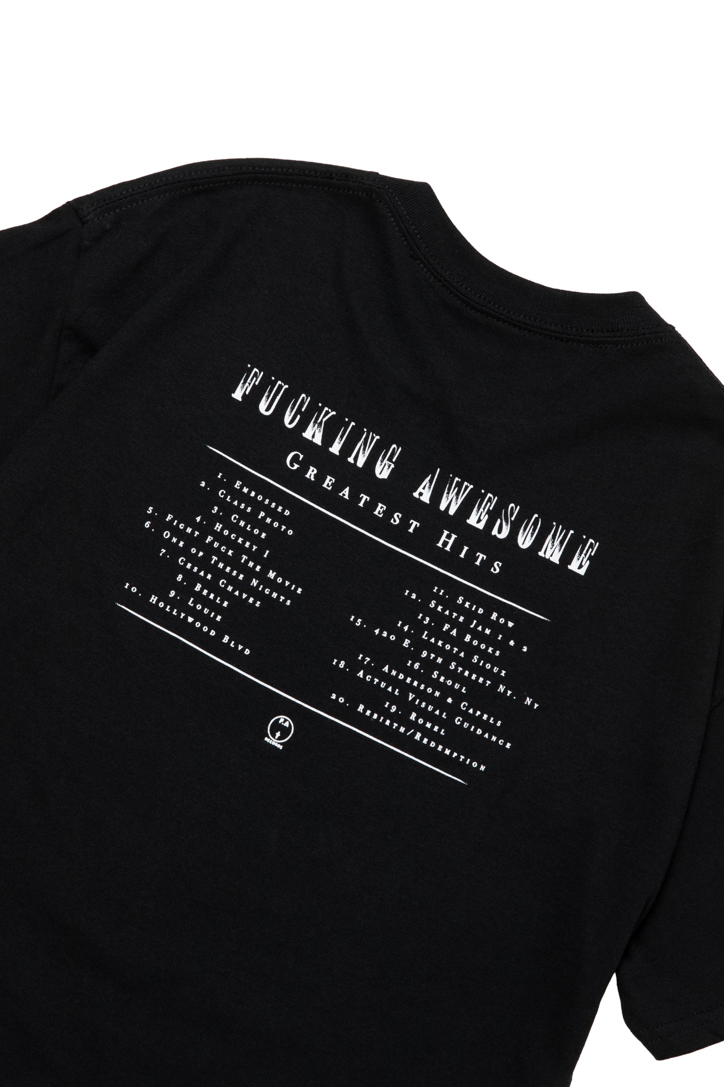 FA GREATEST HITS TEE BLACK