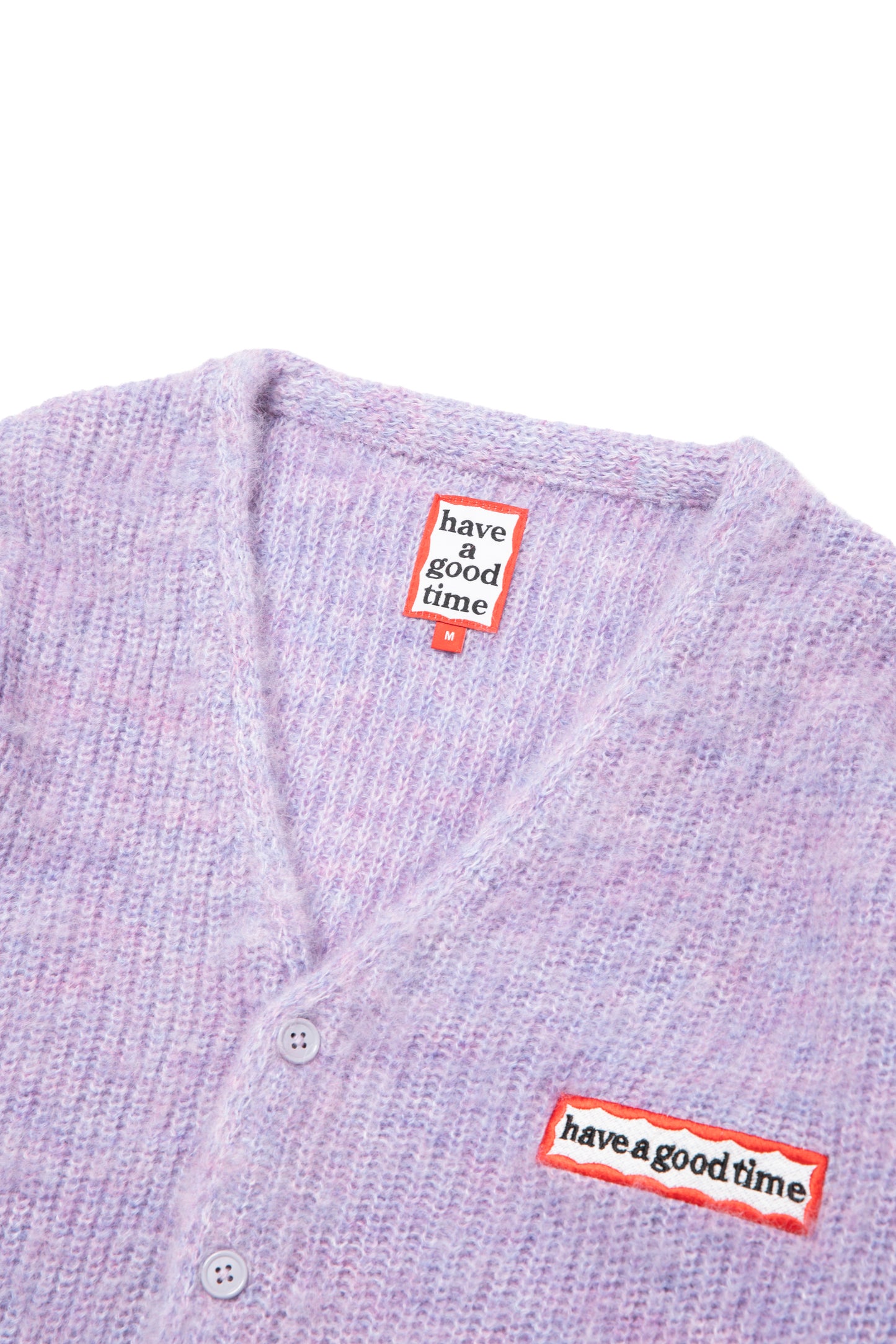 SIDE FRAME CARDIGAN PURPPLE
