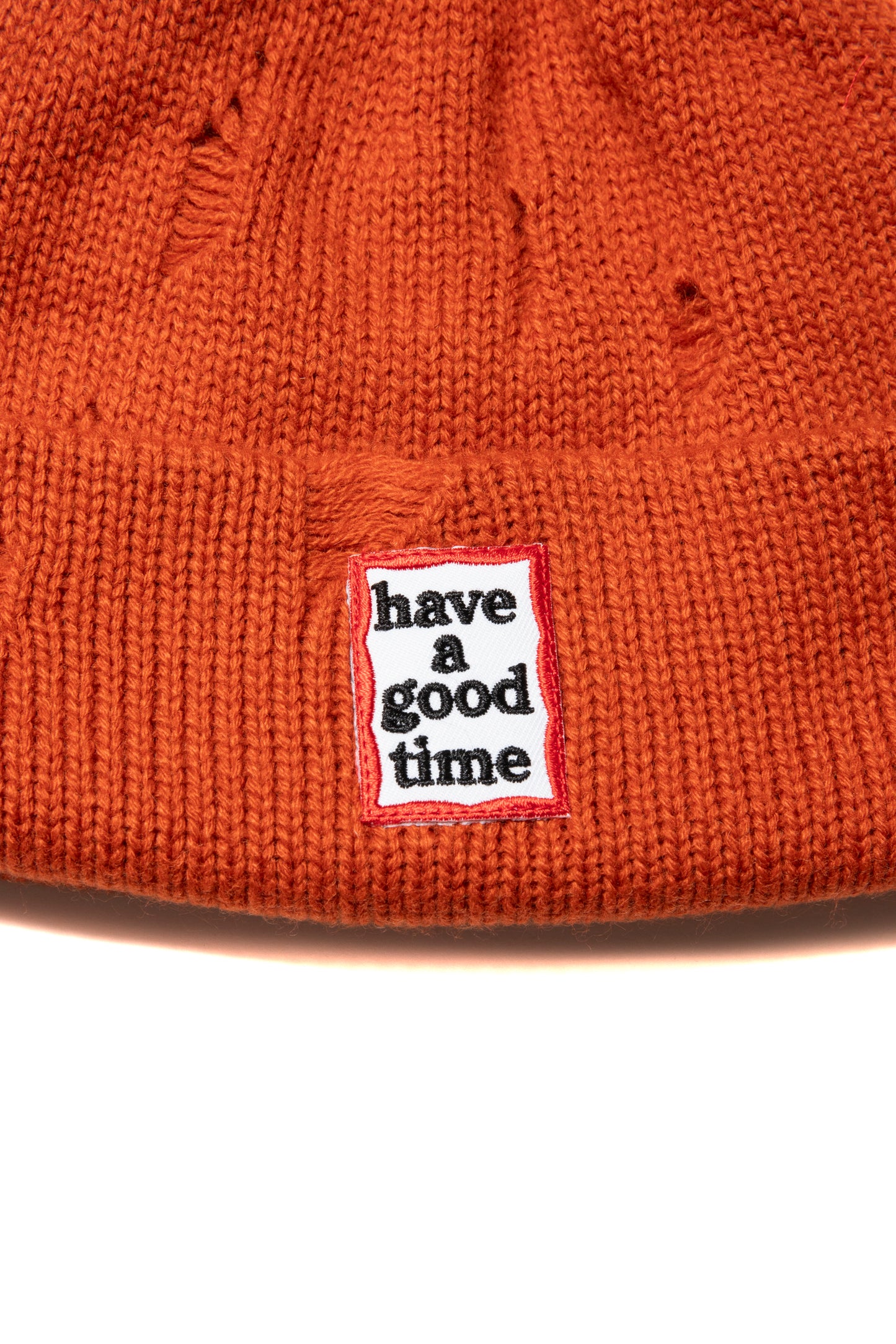 FRAME RIPPED BEANIE ORANGE