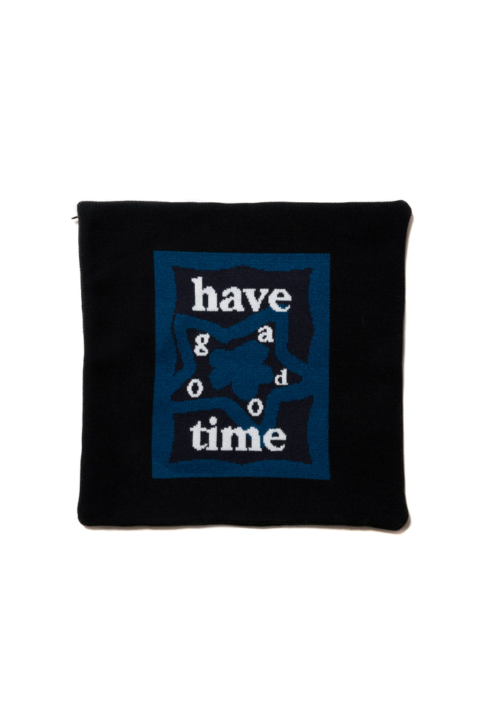 STAR TEAM x have a good time KNITTED CUSHION COVER BLACK