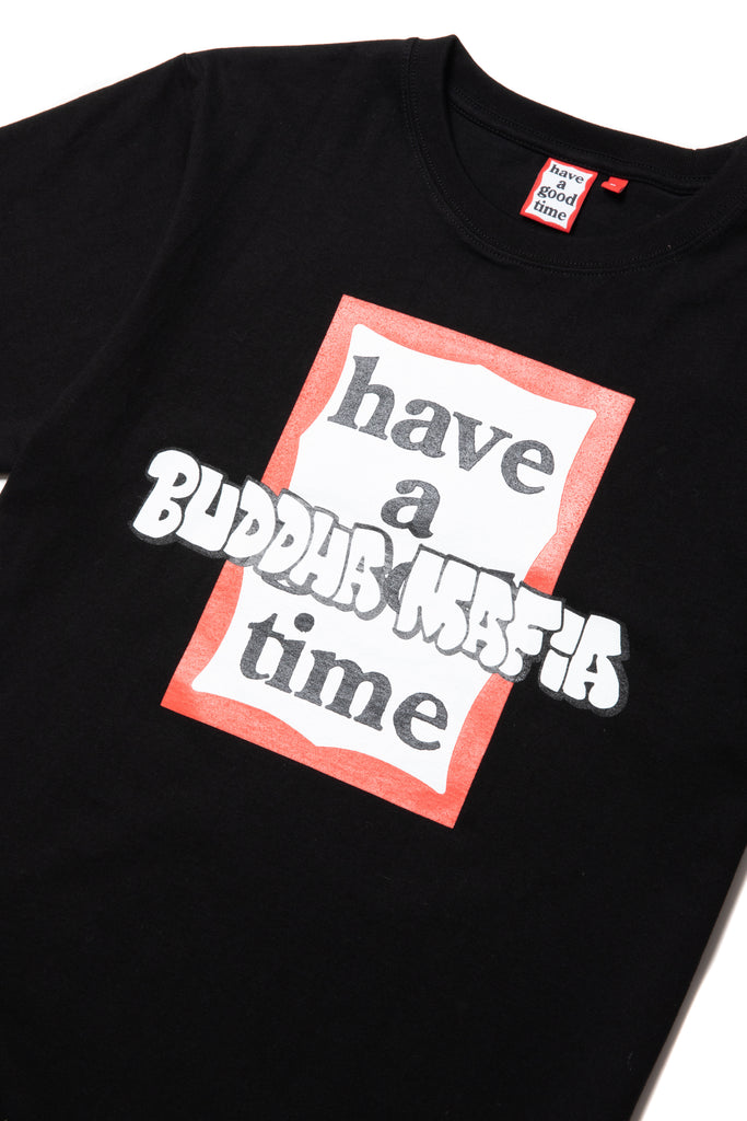 have a good time x BUDDHA MAFIA FRAME S/S TEE BLACK