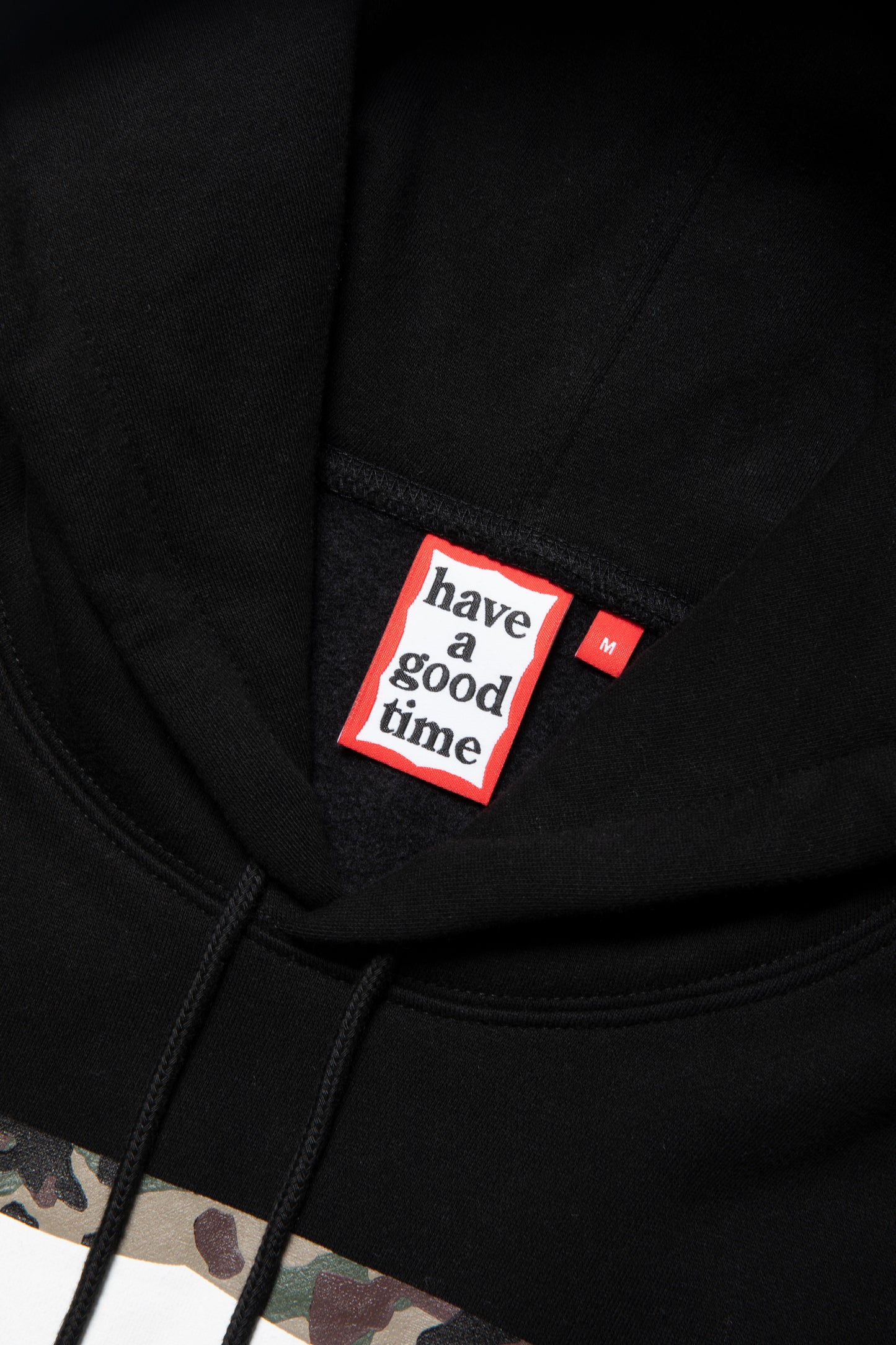 CAMO FRAME PULLOVER HOODIE FL BLACK