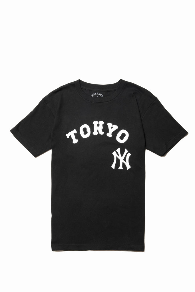 HOMERUN NONSTOP TOKYO&NYC S/S TEE BLACK