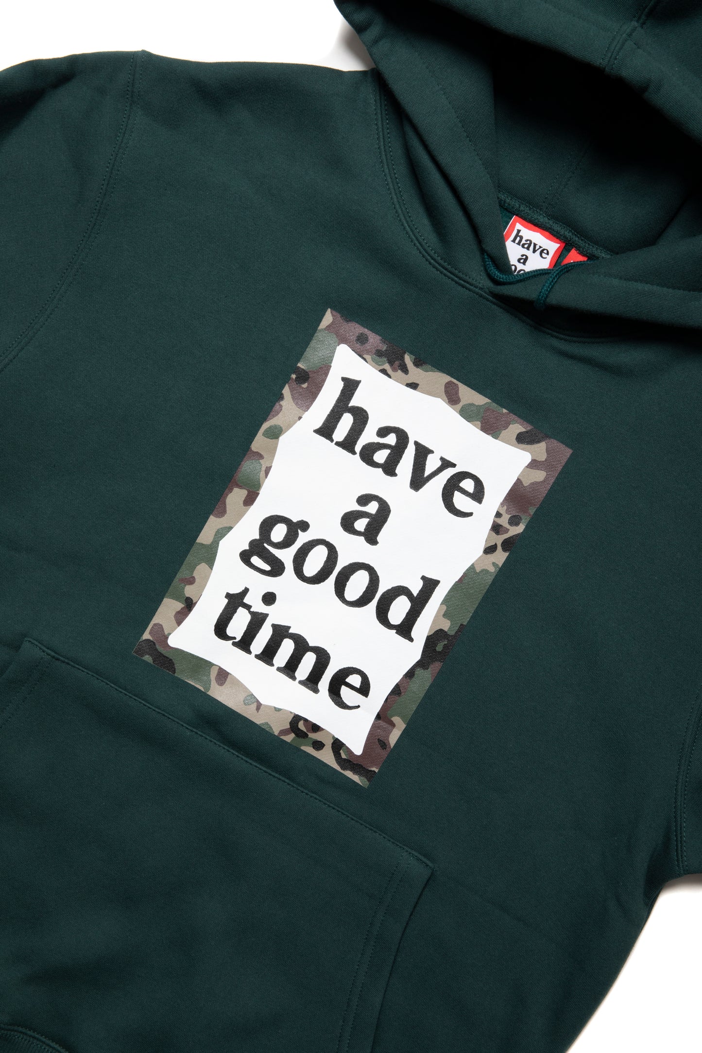 CAMO FRAME PULLOVER HOODIE FL MALACHITE GREEN