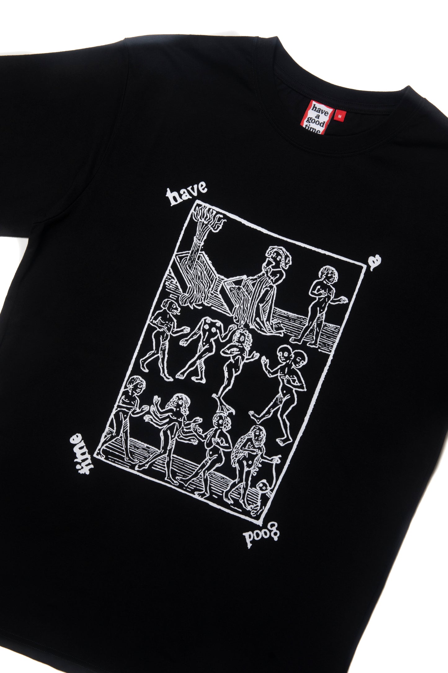MEDIEVAL MONSTER LOGO S/S TEE BLACK