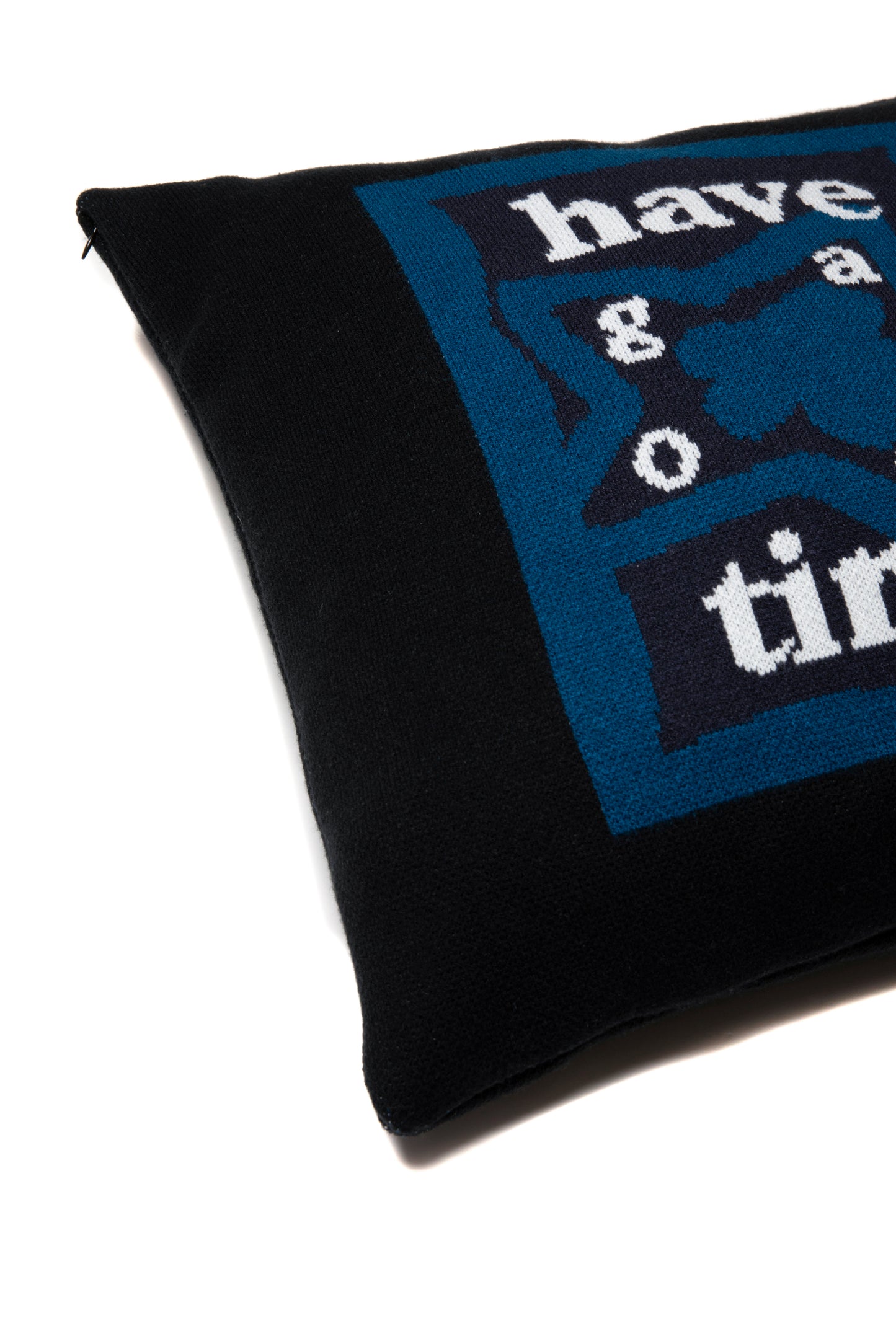 STAR TEAM x have a good time KNITTED CUSHION COVER BLACK