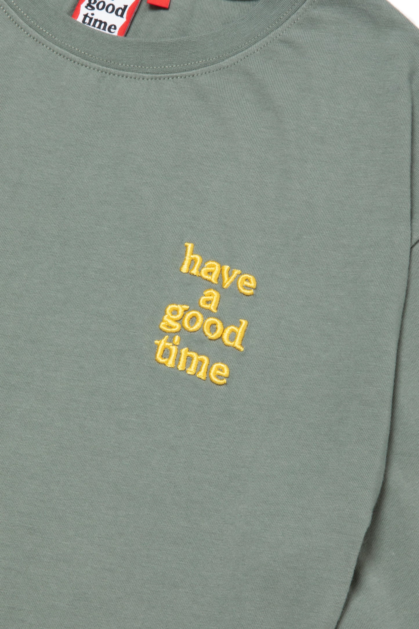 MINI LOGO EMB S/S TEE SAND GREEN