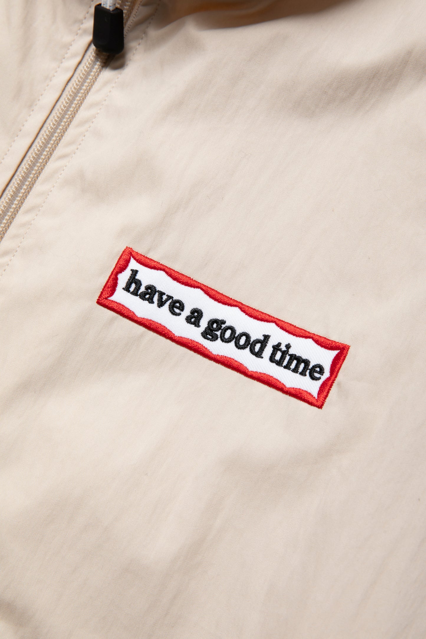SIDE FRAME PATCH TRACK JACKET CREAM