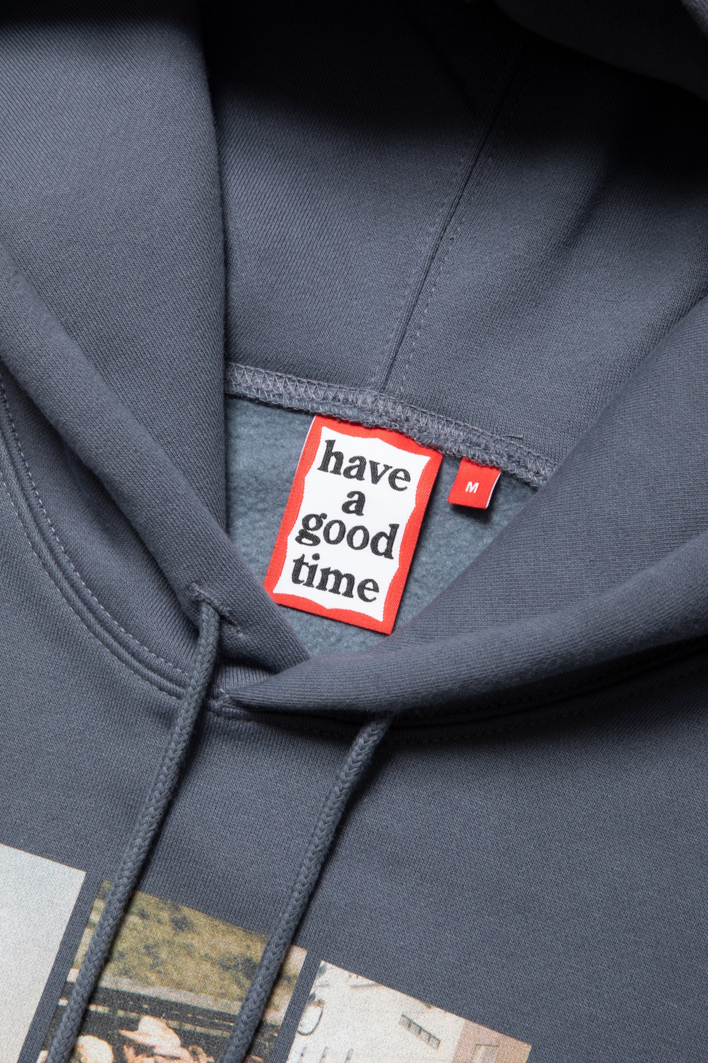 MULTI PHOTOS PULLOVER HOODIE FL DIM GRAY