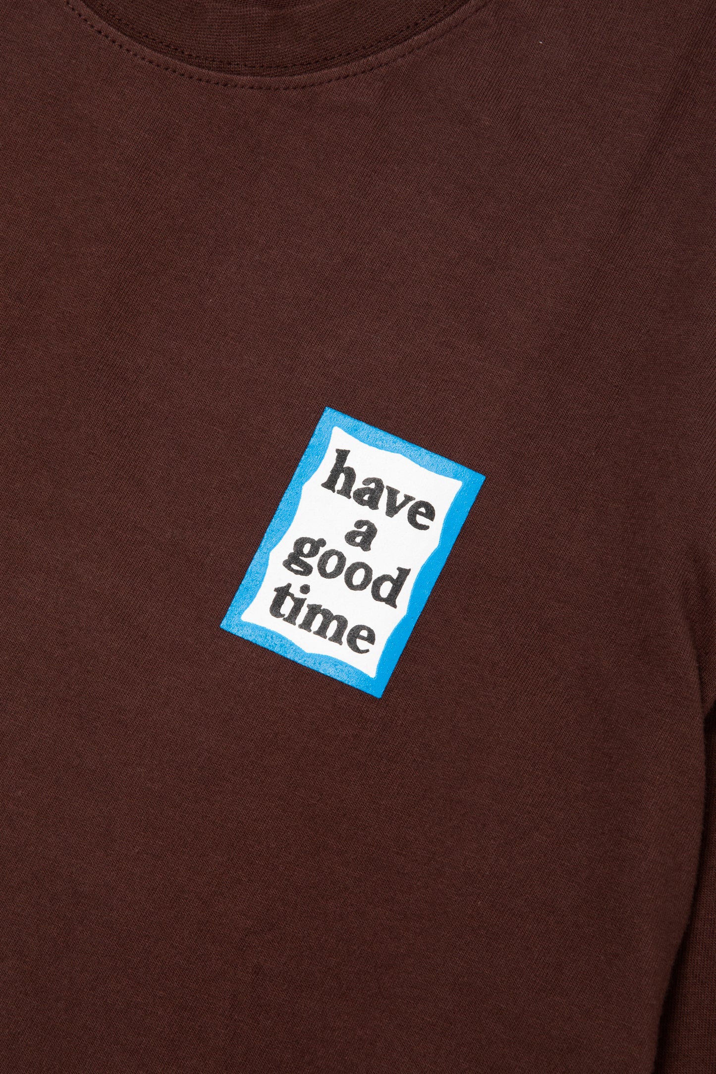 MINI BLUE FRAME L/S TEE BROWNIE