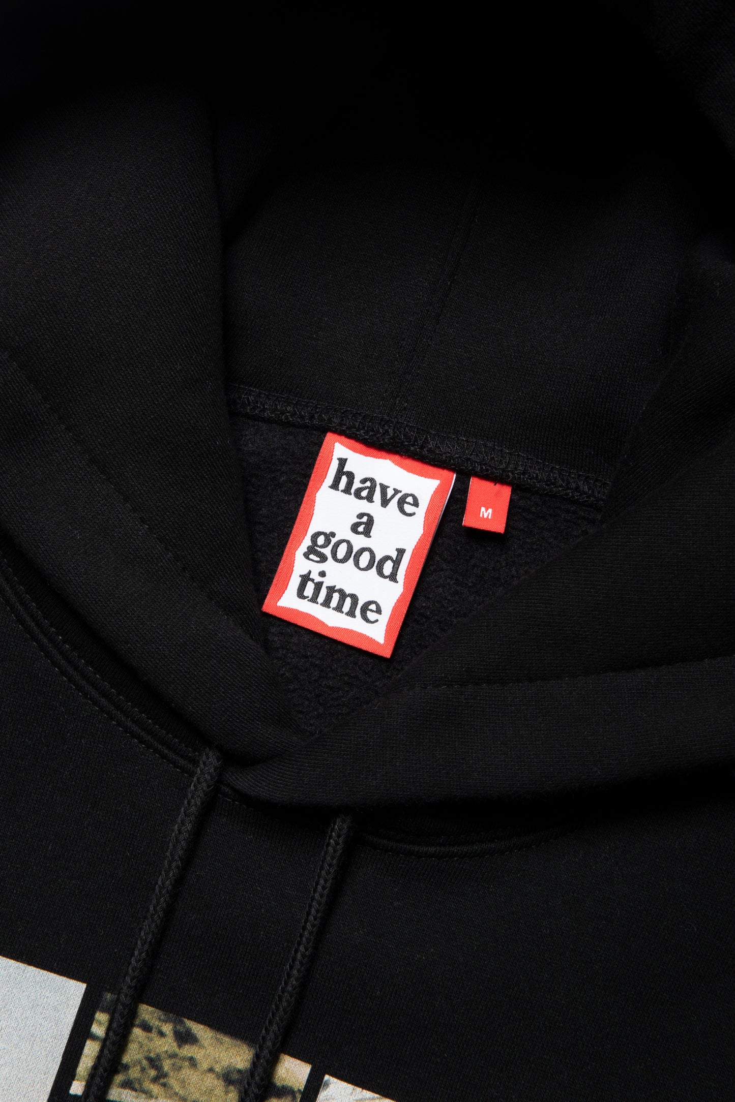 MULTI PHOTOS PULLOVER HOODIE FL BLACK