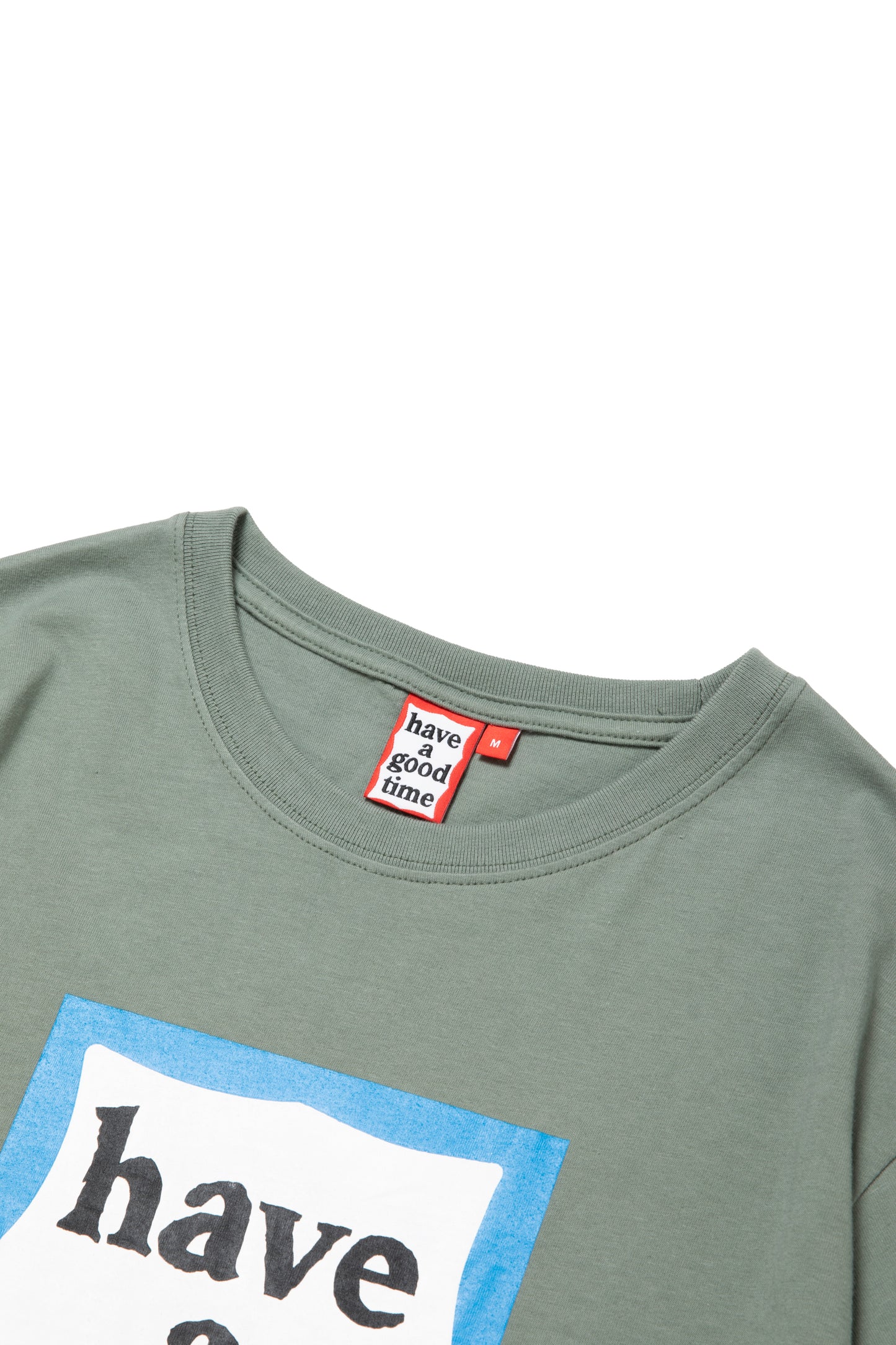 BLUE FRAME S/S TEE SAND GREEN