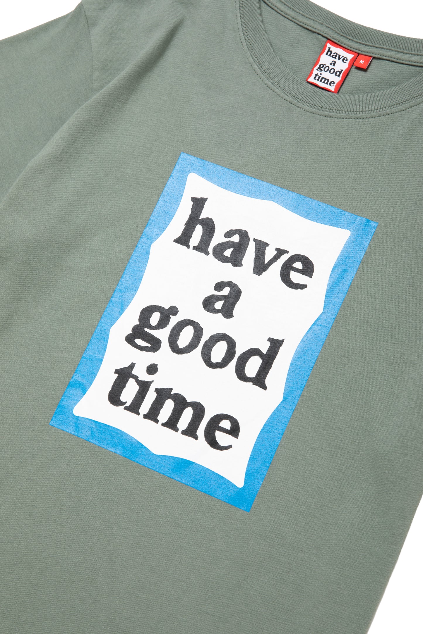 BLUE FRAME S/S TEE SAND GREEN