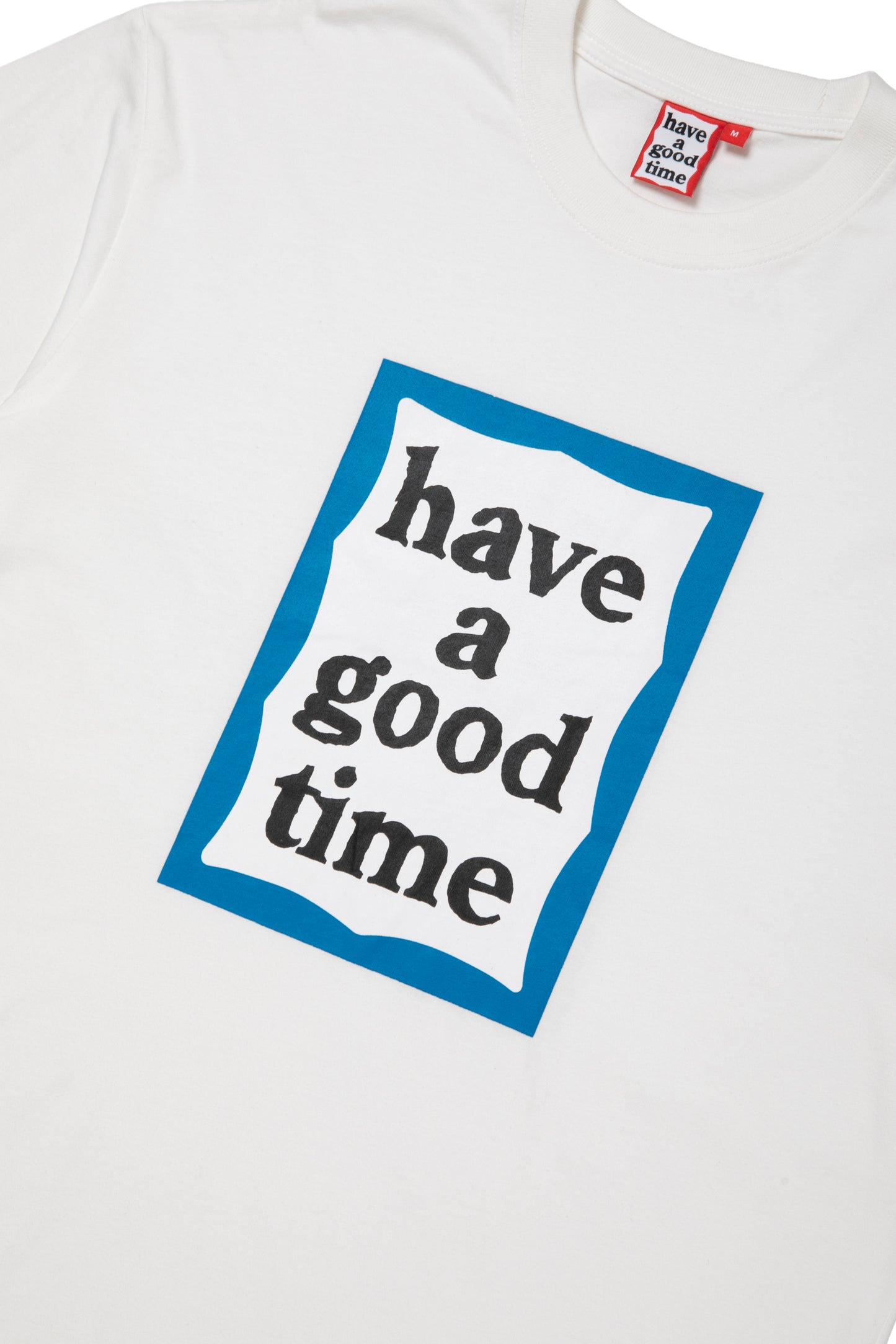 BLUE FRAME L/S TEE WHITE