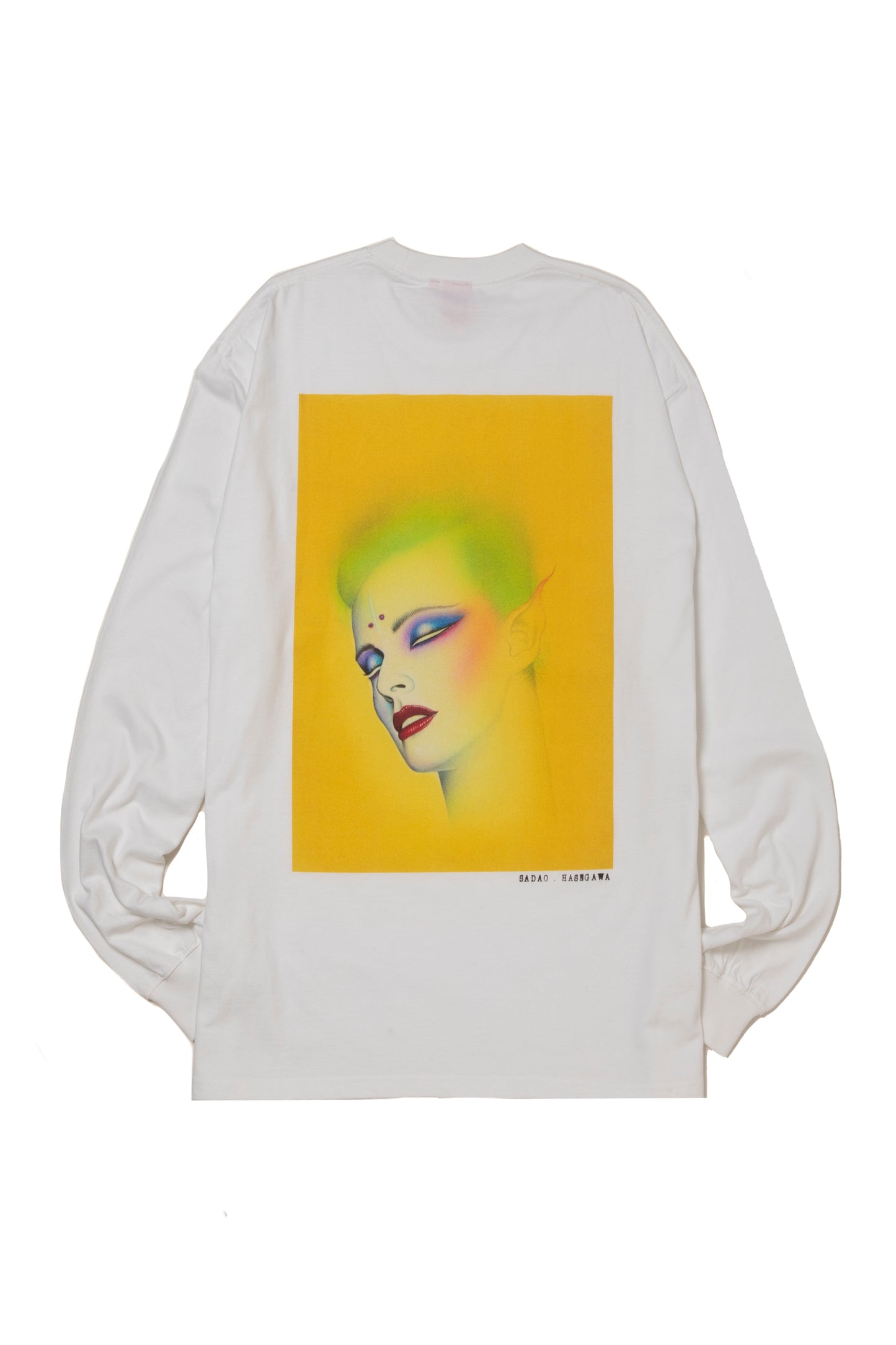 SADAO HASEGAWA YELLOW L/S TEE WHITE