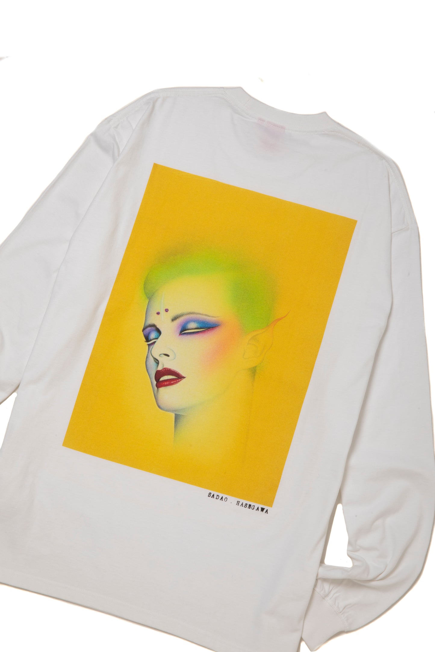 SADAO HASEGAWA YELLOW L/S TEE WHITE