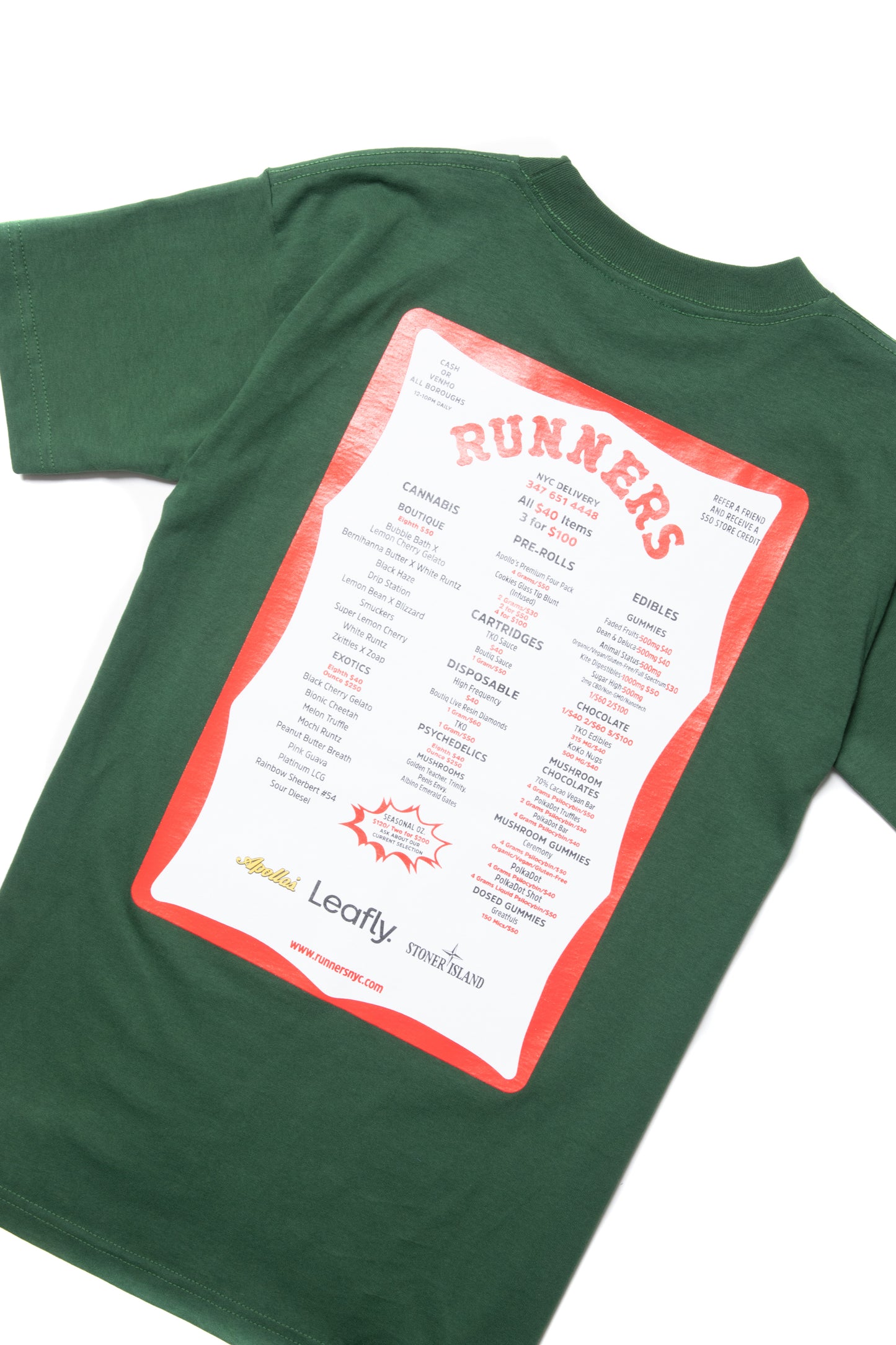 CASH OR VENMO S/S TEE GREEN