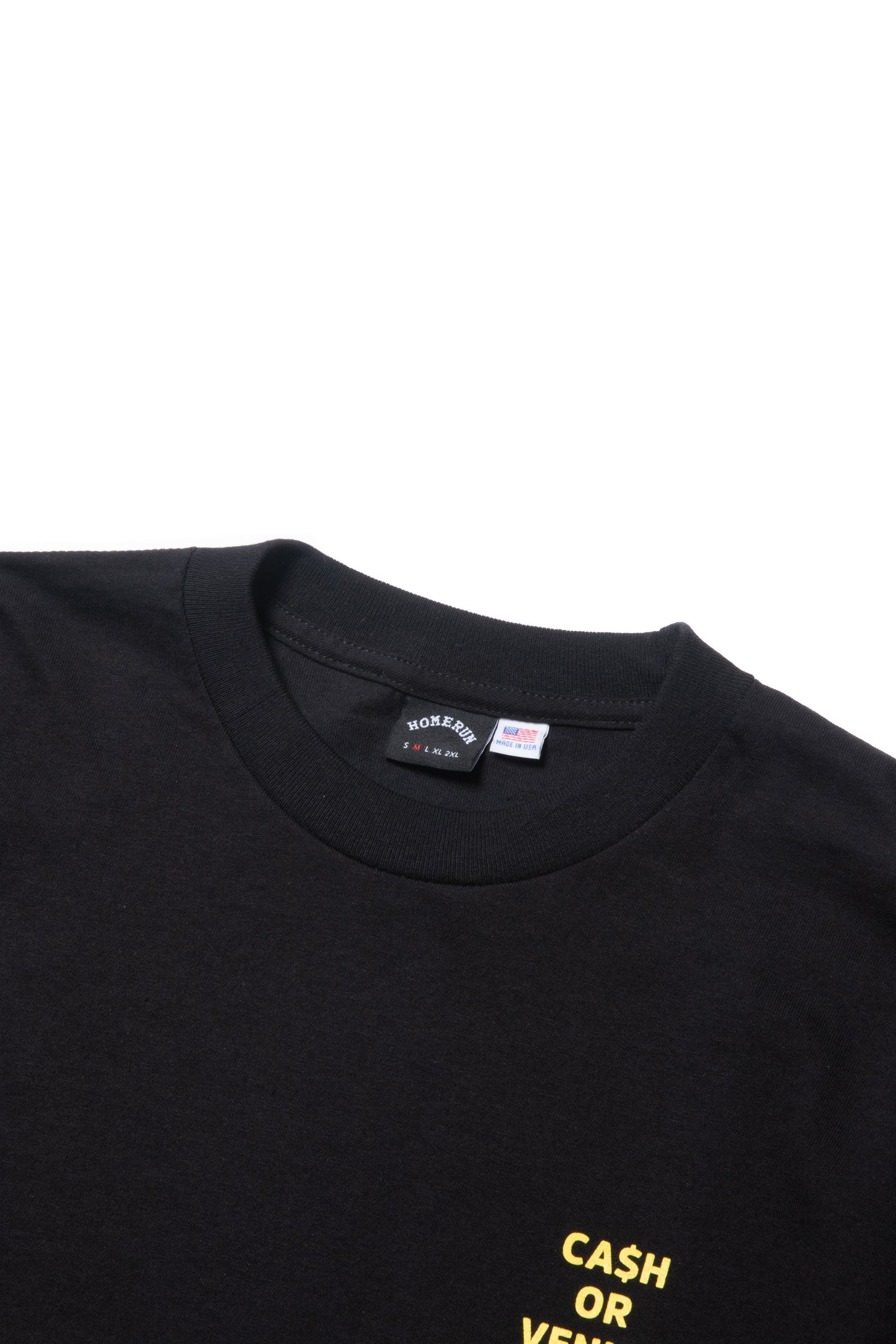 CASH OR VENMO S/S TEE BLACK