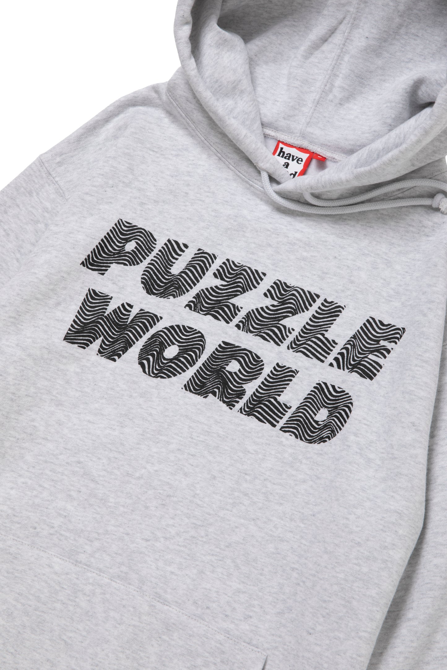 PUZZLE PULLOVER HOODIE FL ASH GRAY