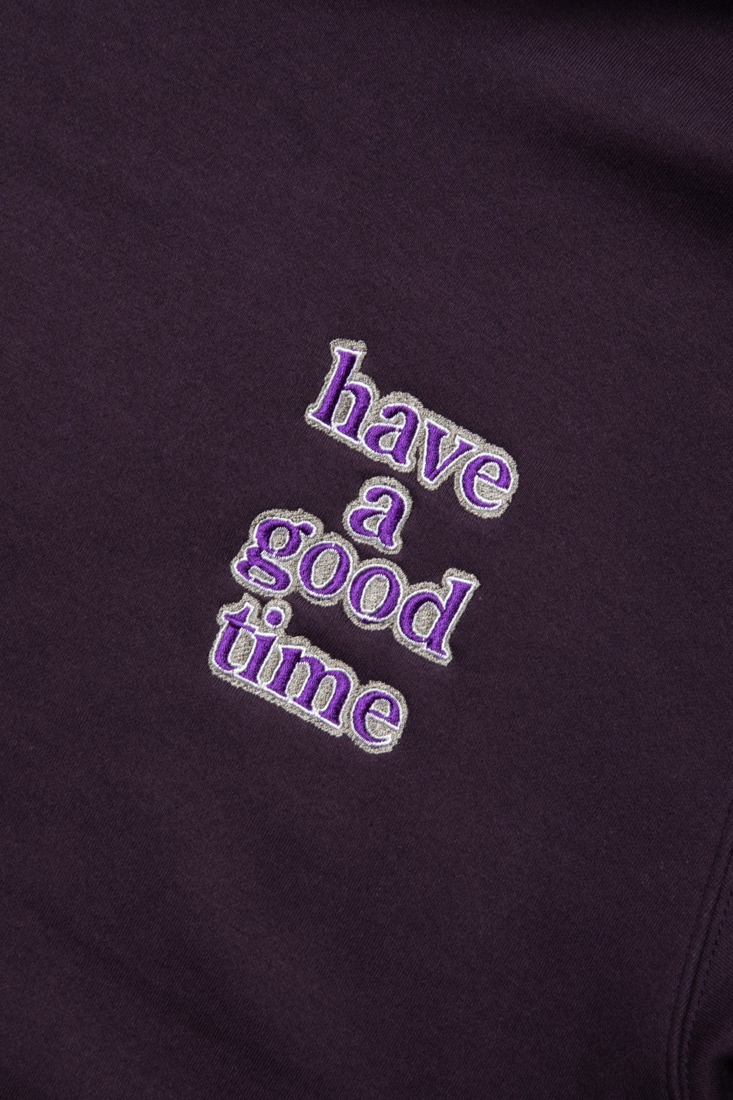 MINI LOGO EMB PULLOVER HOODIE FL DEEP PURPLE
