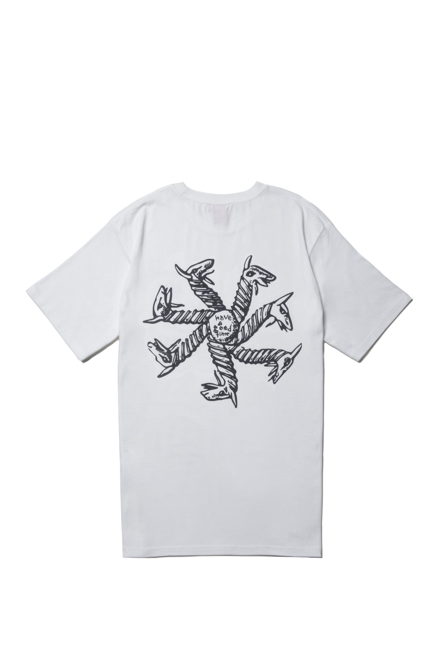 CYCLING LOGO S/S TEE WHITE