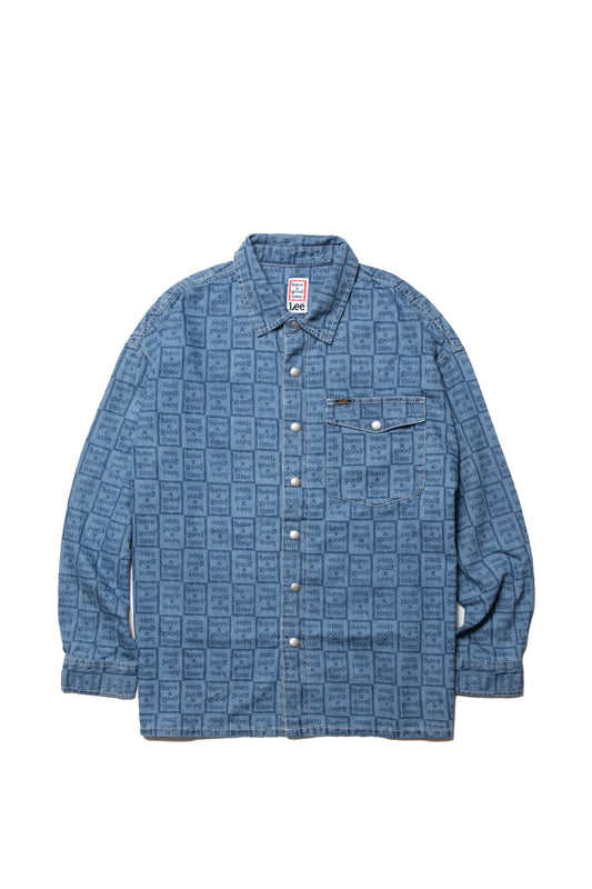 LEE x have a good time L/S DISCHARGED DENIM SHIRT