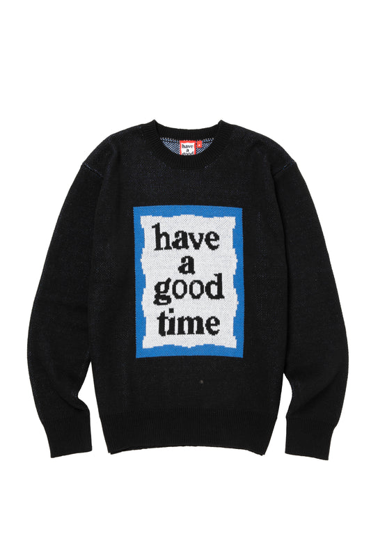 BLUE FRAME KNIT SWEATER BLACK
