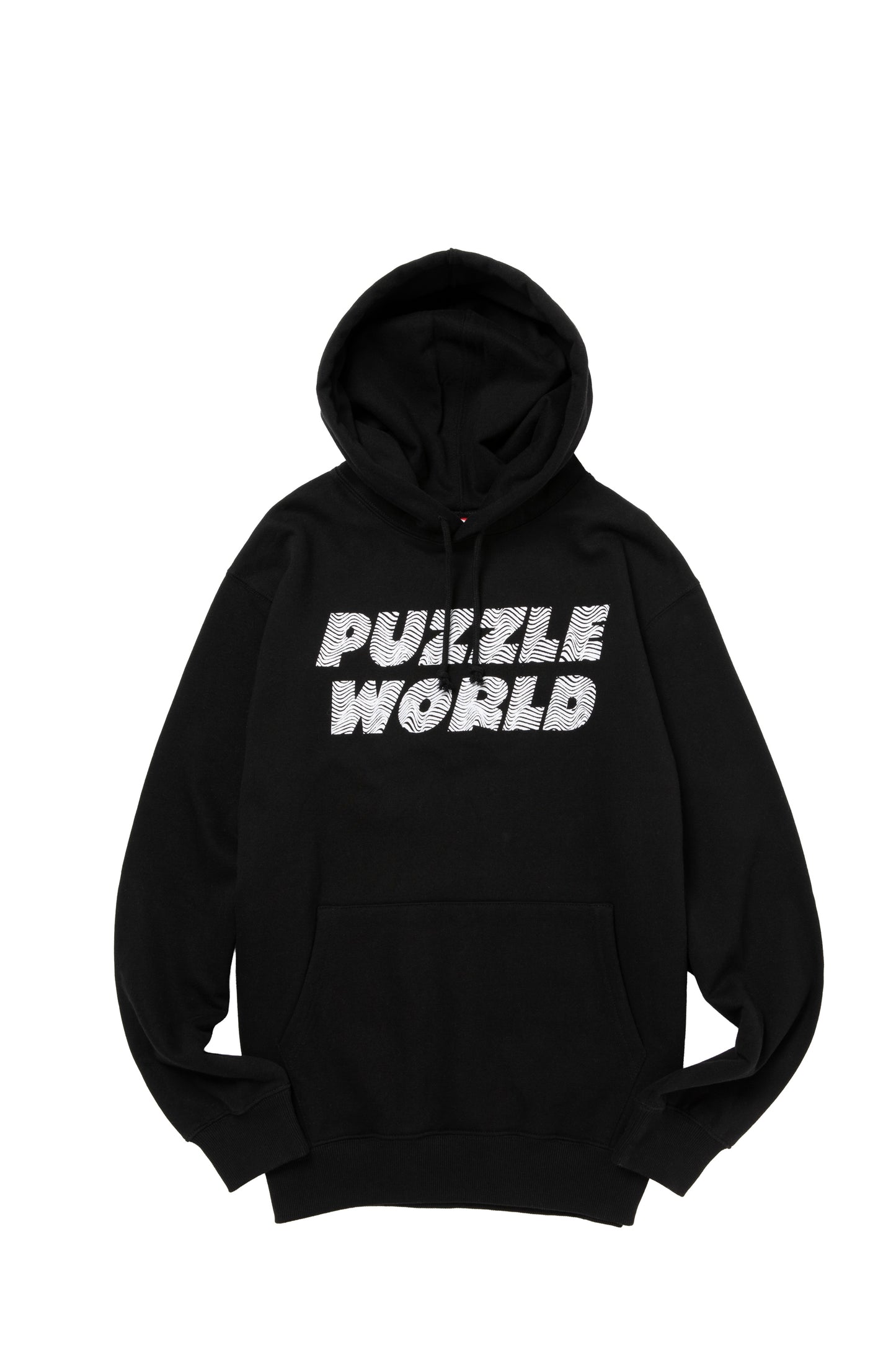 PUZZLE PULLOVER HOODIE FL BLACK