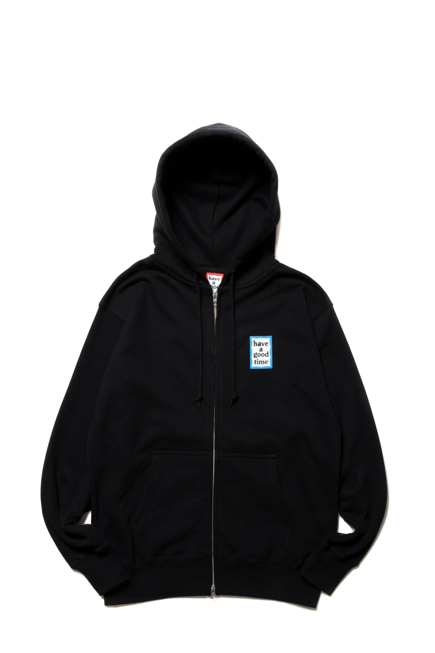 MINI BLUE FRAME ZIP UP HOODIE CO BLACK