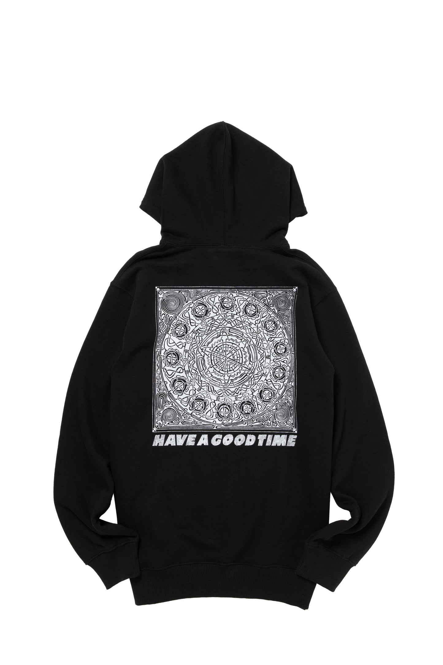 PUZZLE PULLOVER HOODIE FL BLACK