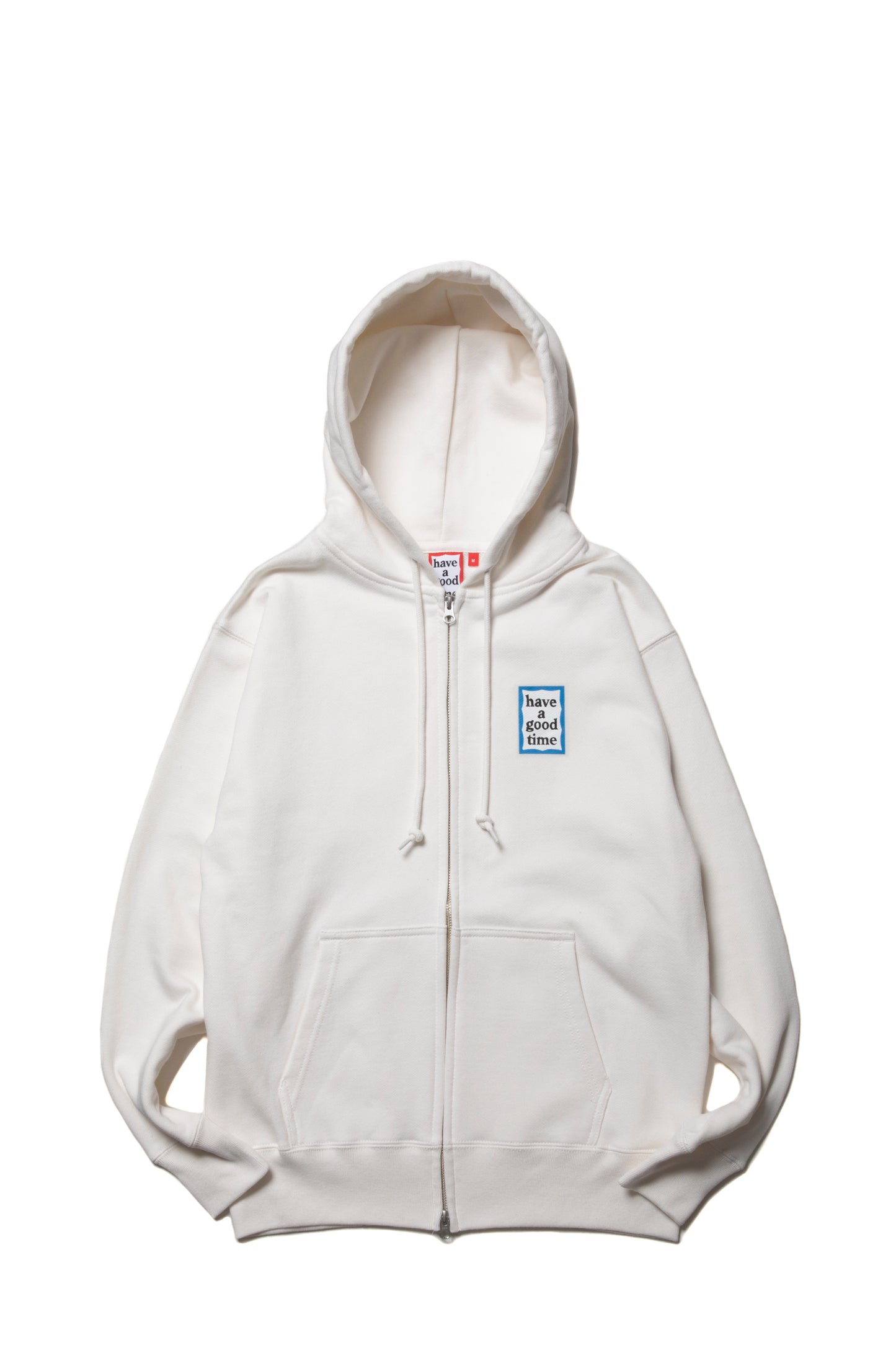 MINI BLUE FRAME ZIP UP HOODIE CO OFF WHITE