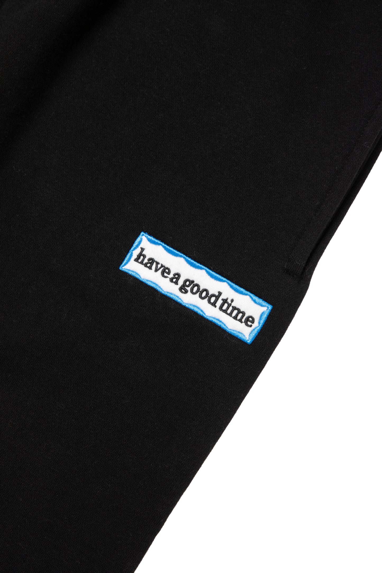SIDE BLUE FRAME SWEATPANTS BLACK