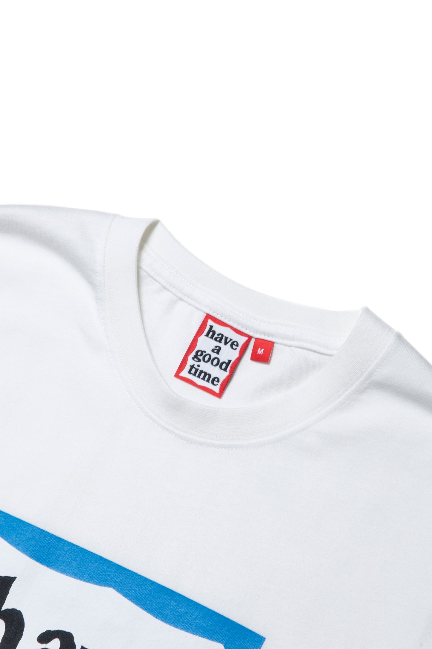 BLUE FRAME L/S TEE WHITE