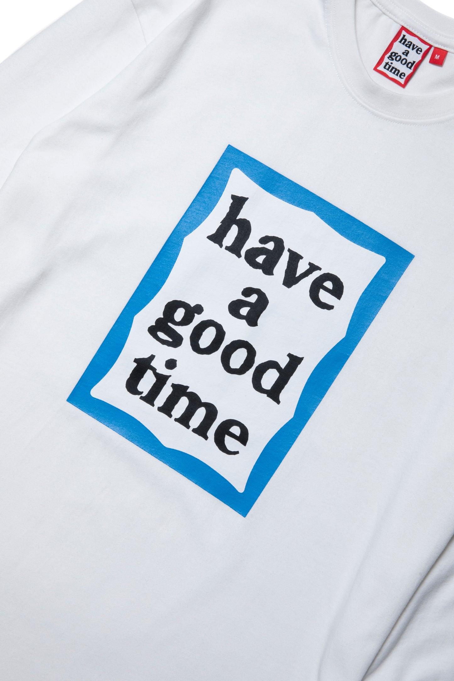 BLUE FRAME L/S TEE WHITE