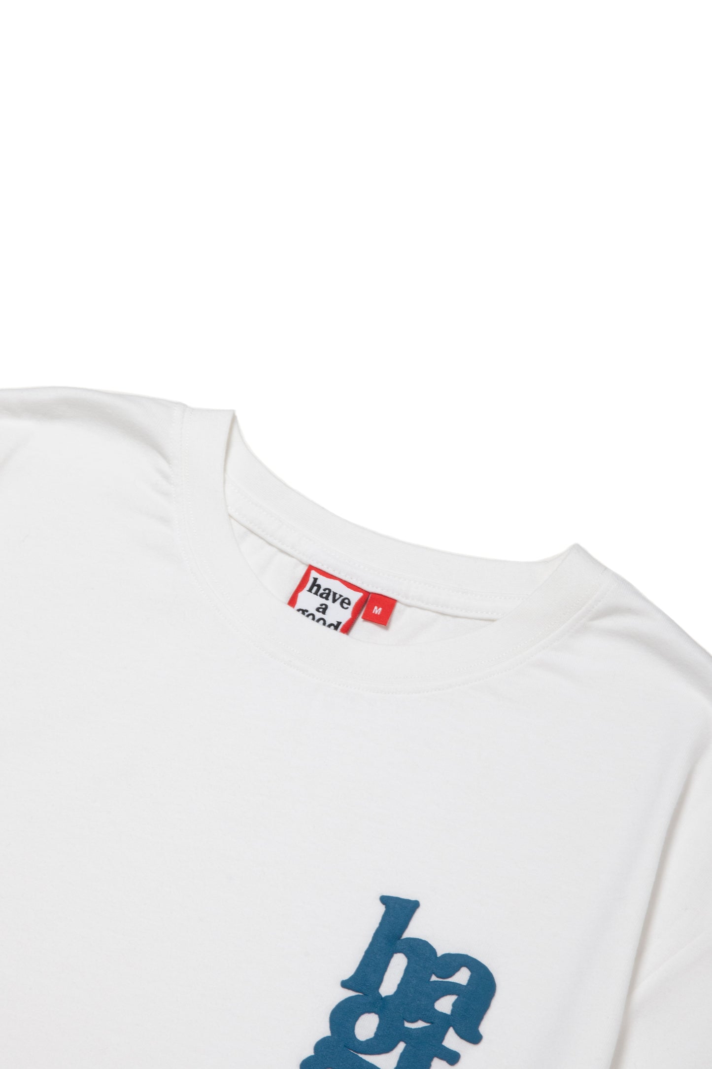 hagt LOGO PUFF PRINT S/S TEE WHITE