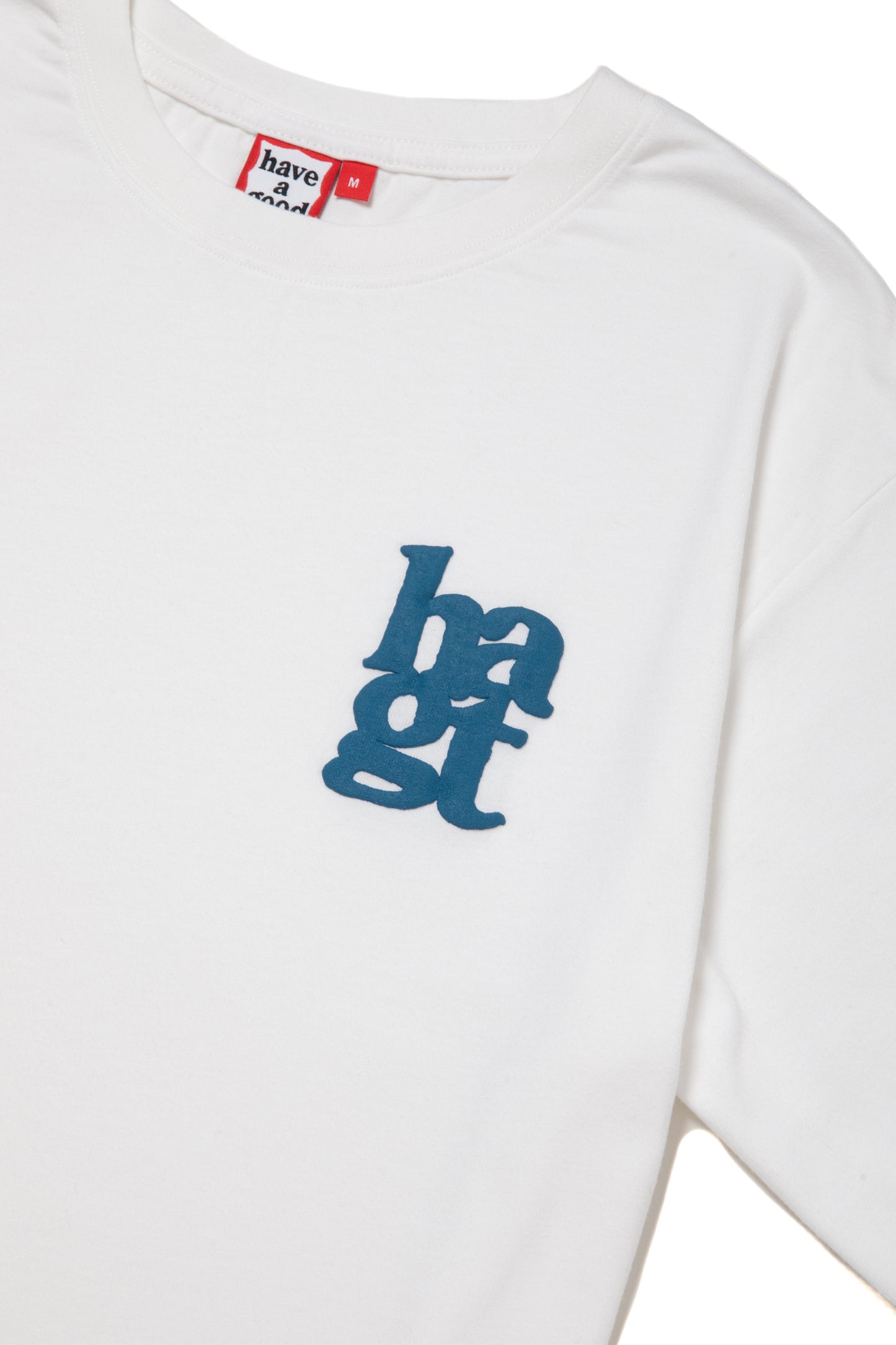 hagt LOGO PUFF PRINT S/S TEE WHITE