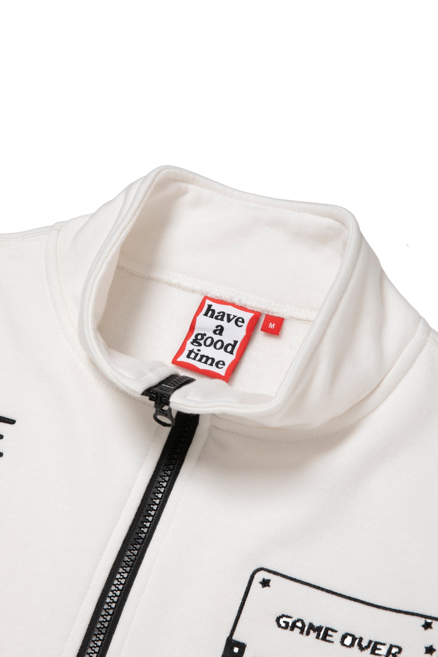WHILE YOU WERE SLEEPING HALF-ZIP SWEATSHIRT FL WHITE