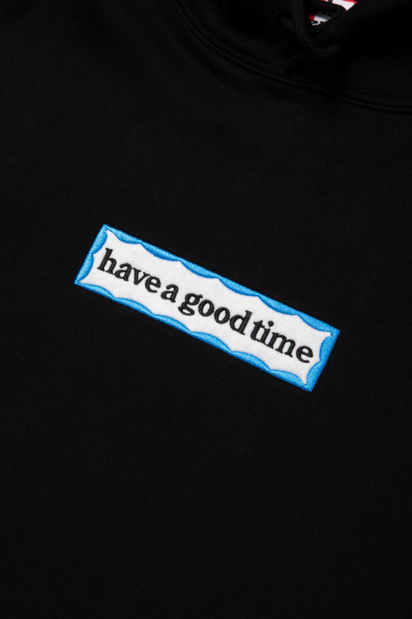 SIDE BLUE FRAME PULLOVER HOODIE FL BLACK