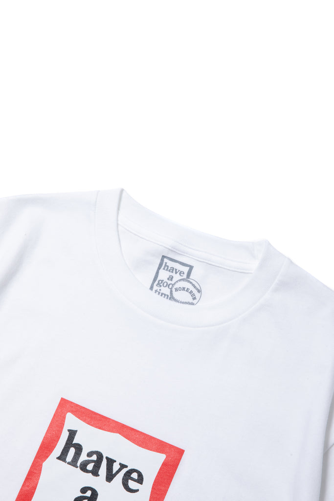 have a good time x HOMERUN FRAME S/S TEE WHITE