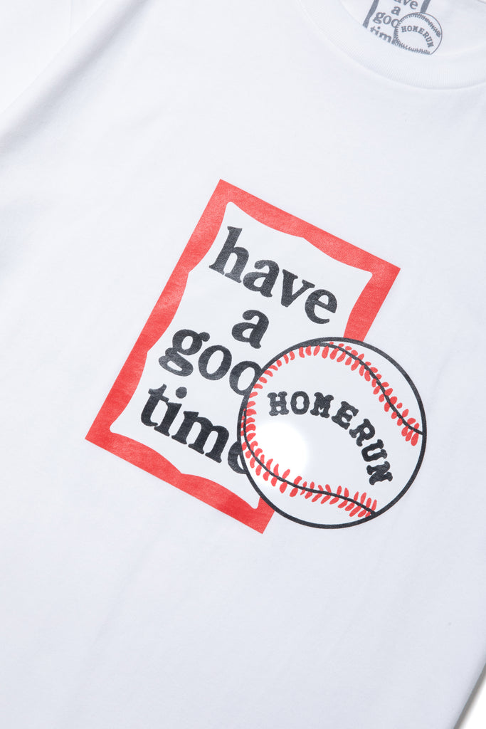 have a good time x HOMERUN FRAME S/S TEE WHITE