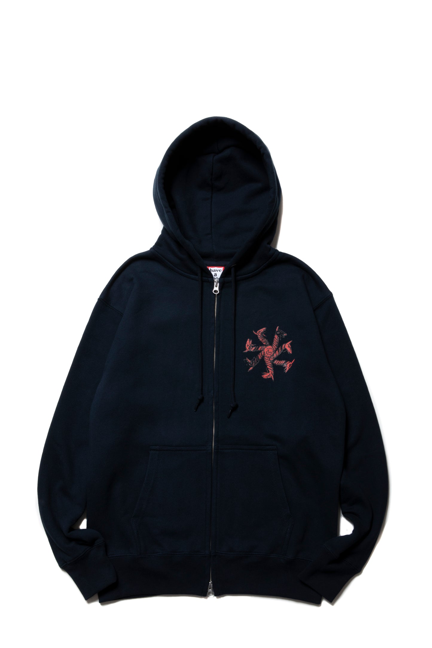 CYCLING MONSTER ZIP UP HOODIE CO NAVY