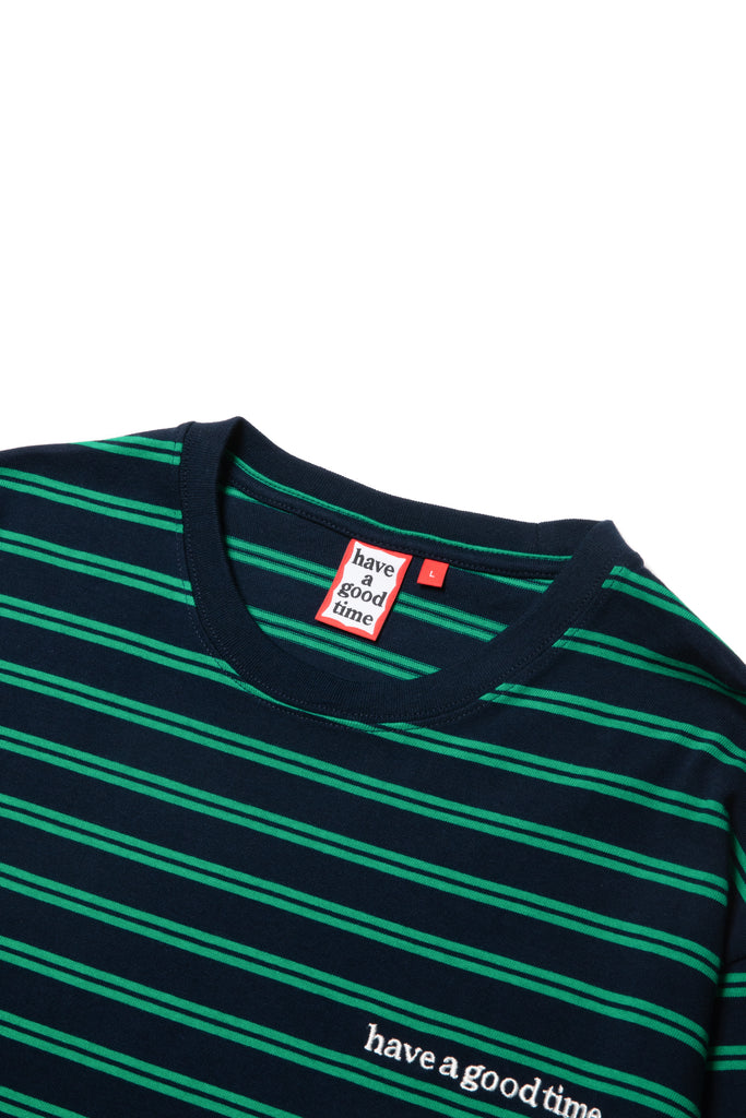 SIDE LOGO STRIPED L/S TEE GREEN