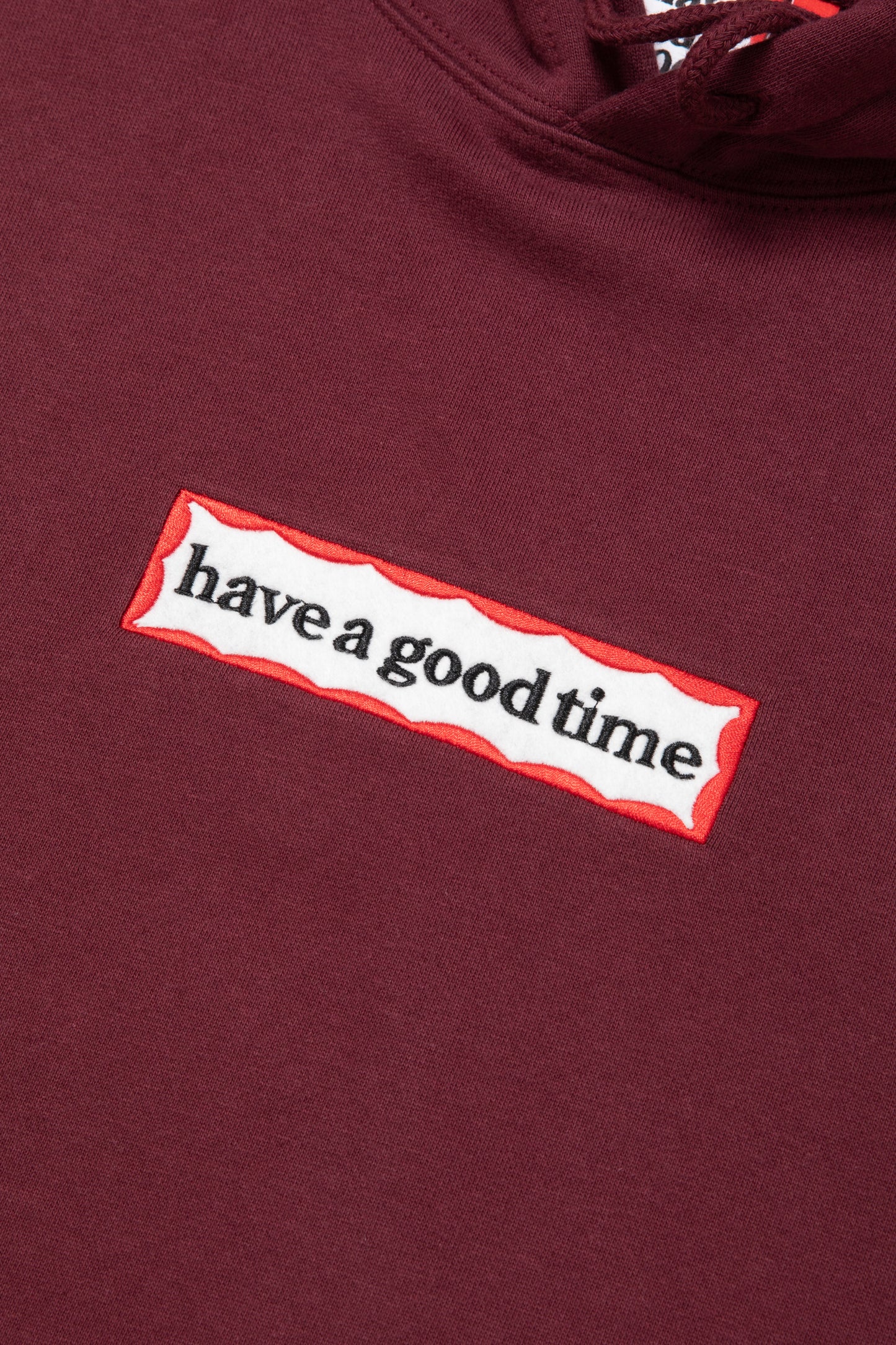 SIDE FRAME PULLOVER HOODIE FL MAROON