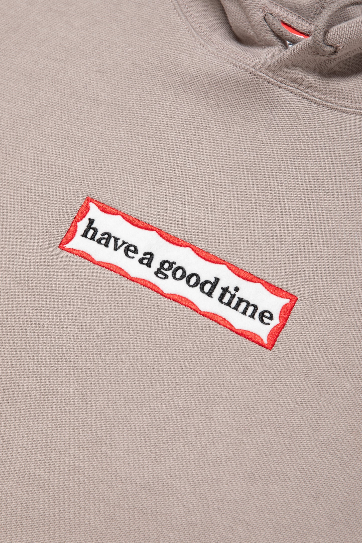 SIDE FRAME PULLOVER HOODIE FL GREIGE