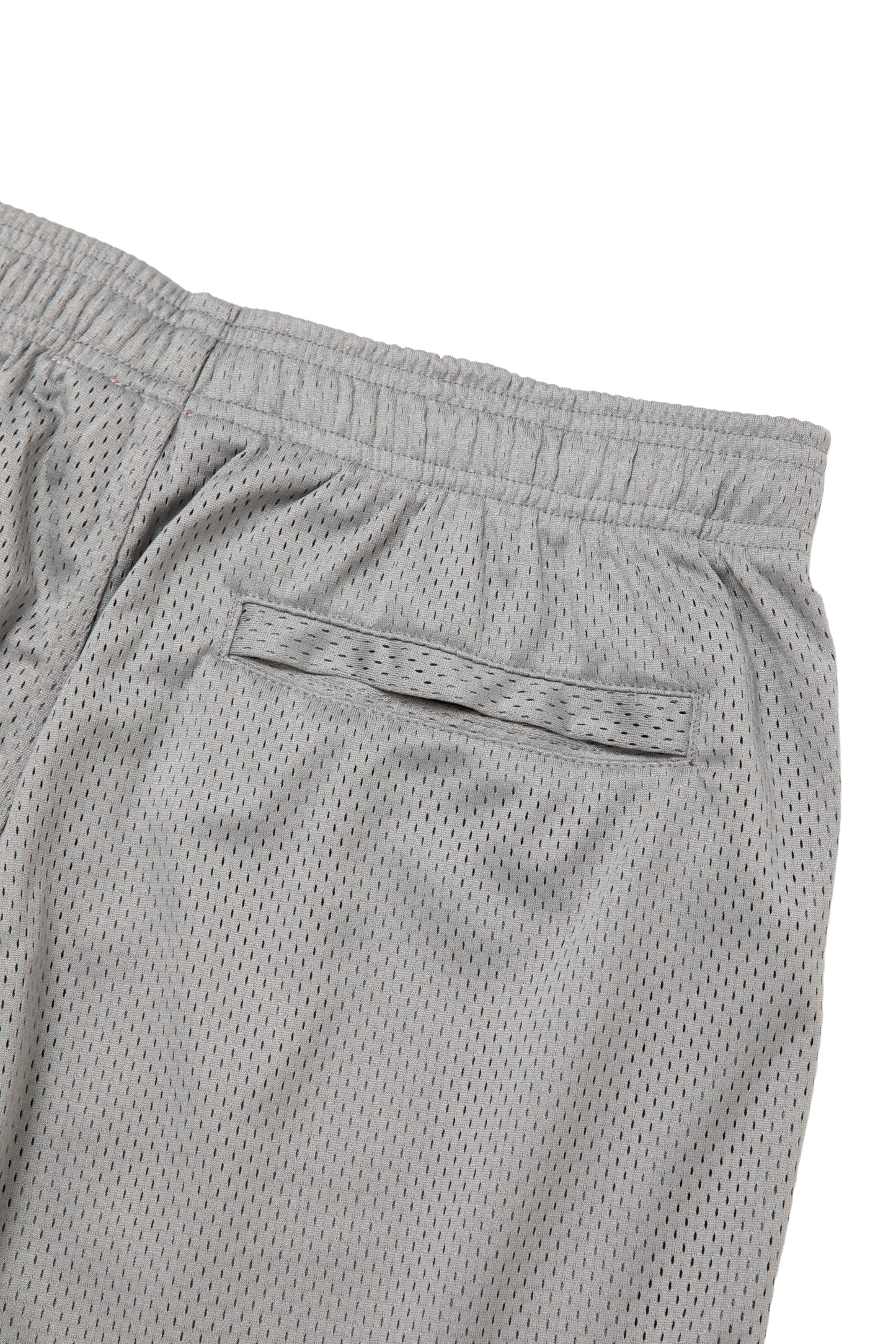 SIDE LOGO SIDE BLANK FRAME MESH SHORTS ICE GREY