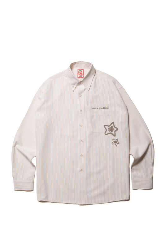 STAR TEAM x have a good time OXFORD SHIRT BEIGE