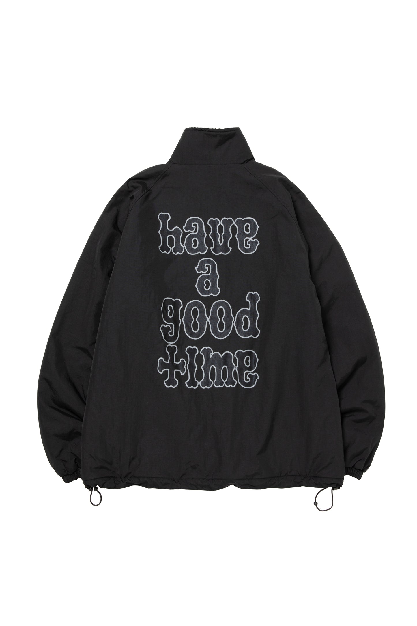 PLAYBALL LOGO REVERSIBLE BOA JACKET BLACK