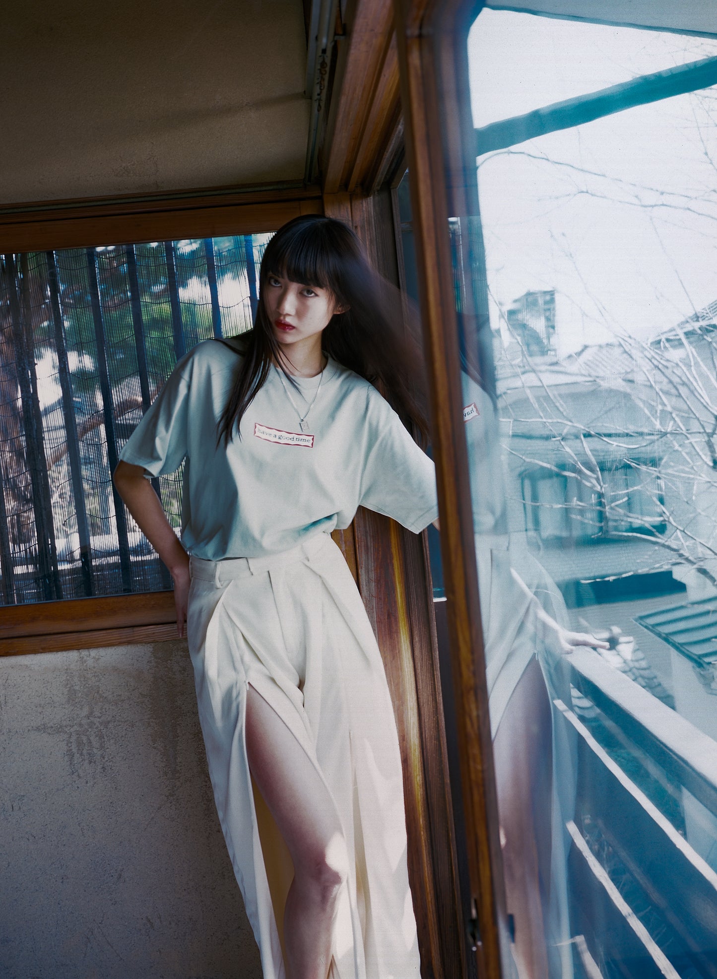 SIDE FRAME S/S TEE BLACK